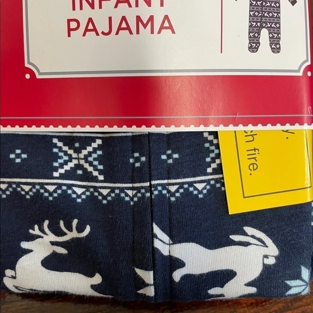 Infant Christmas Footy pajamas sz 12m